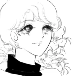 微笑む