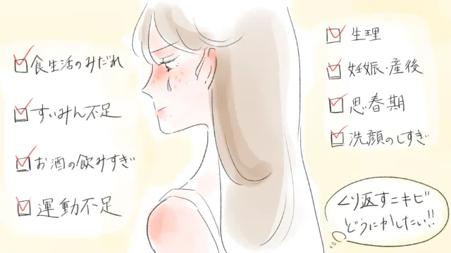 ニキビのケアチェック