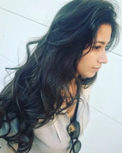 ロングヘアxブルーブラック