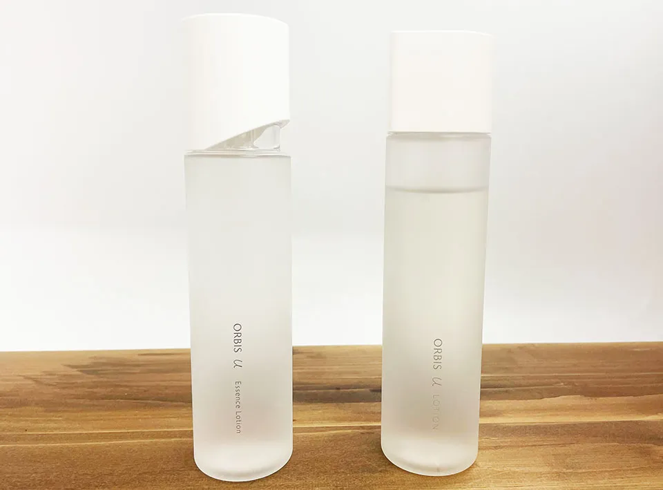 新旧オルビスユー化粧水の写真