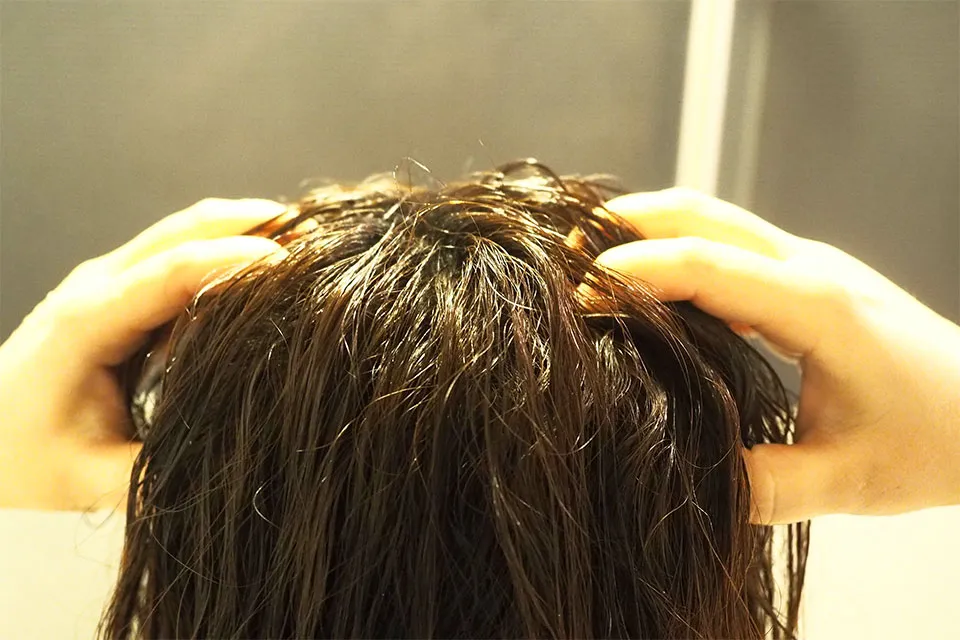 クレンジング使用中