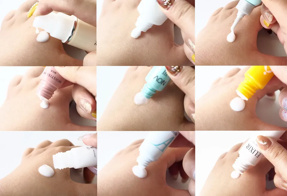 乳液の実使用テスト一覧