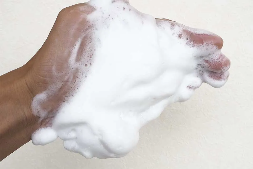 ミスターフェイシャルクレンザーの泡立ち