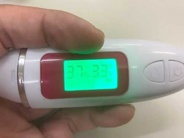 オルビスミスターの使用後、肌質チェッカー