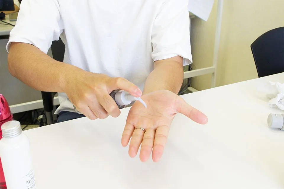 香りとテクスチャチェック