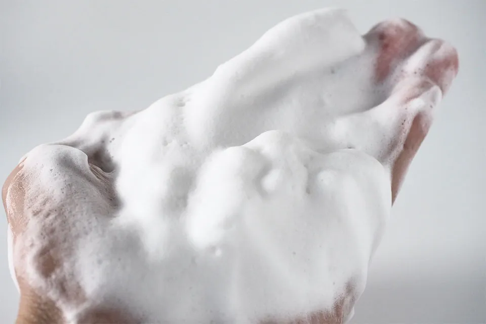 クリーミーフォームの泡立ち