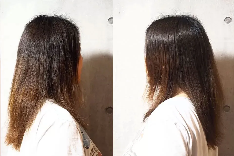 エメリル使用後左右比較