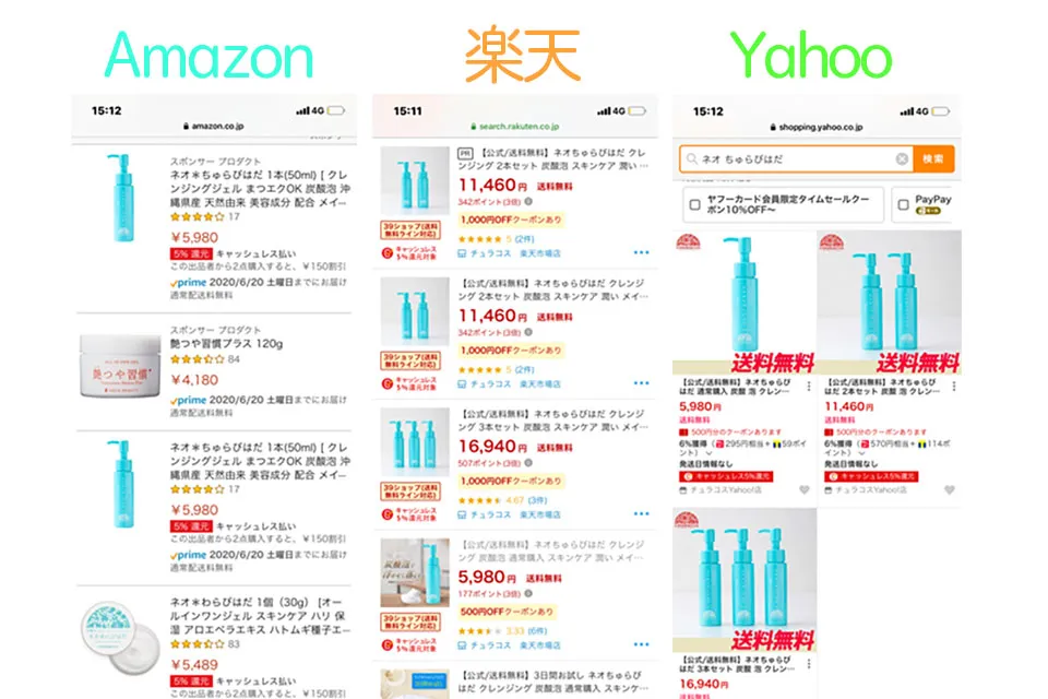 ネオちゅらびはだの価格比較