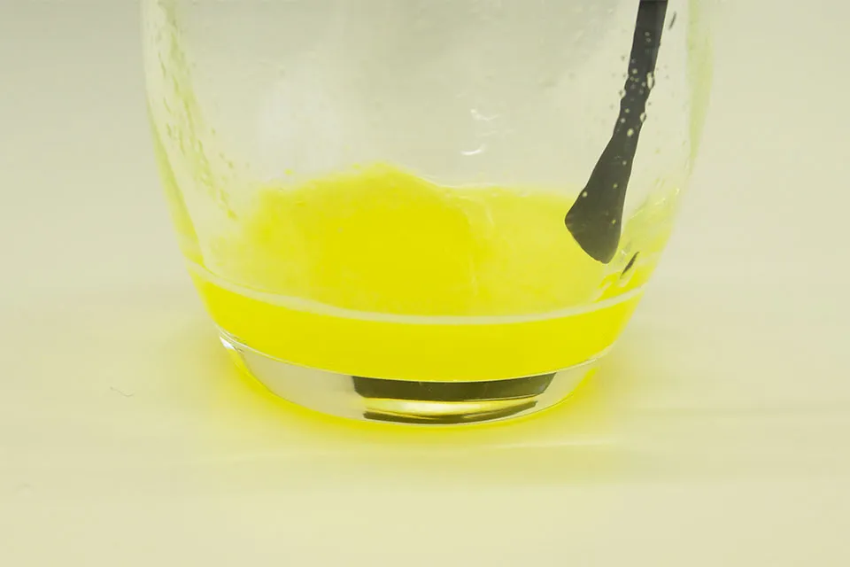 水で薄めたところ