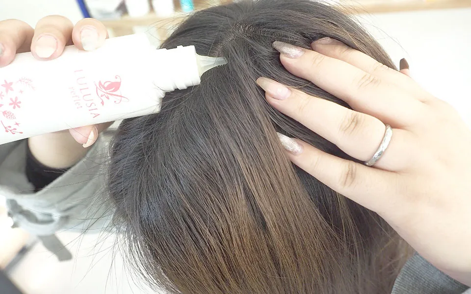 ルルシアルフレを付けている写真