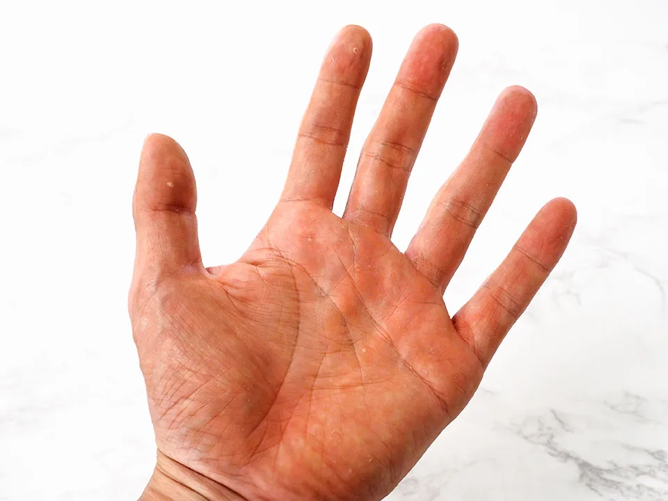 石鹸洗浄後の色落ち