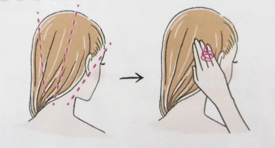 クレムドアンブラッククリームシャンプーの頭皮マッサージやり方4