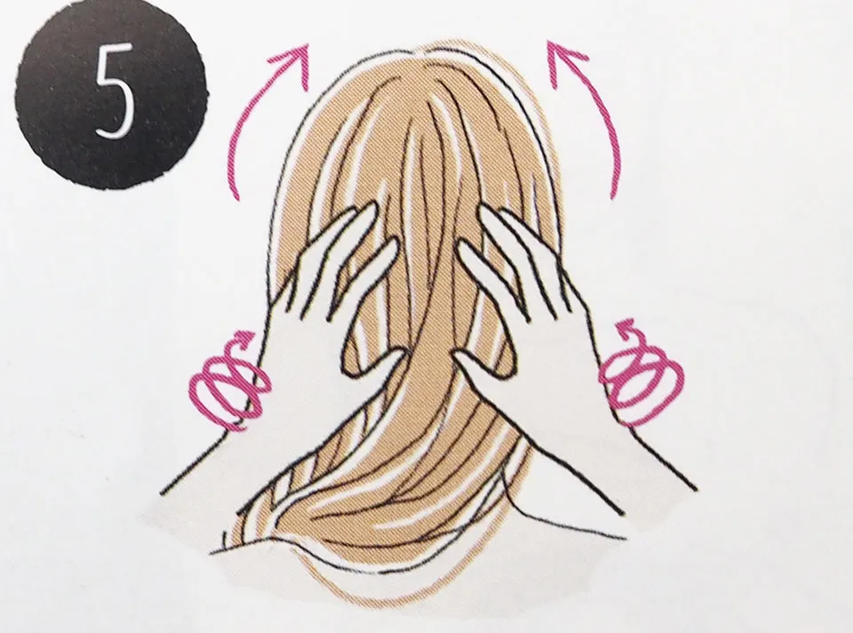 クレムドアンブラッククリームシャンプーの頭皮マッサージやり方5