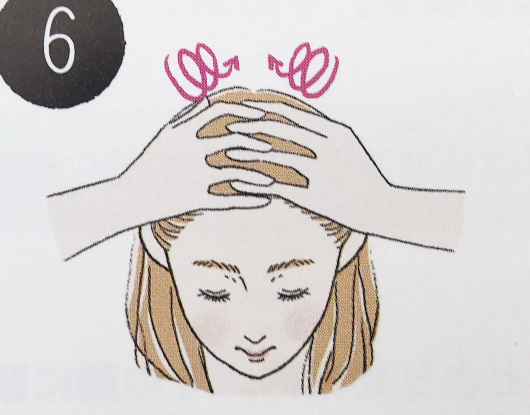 クレムドアンブラッククリームシャンプーの頭皮マッサージやり方6