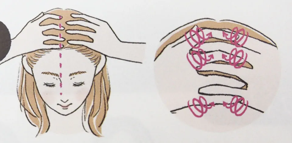 クレムドアンブラッククリームシャンプーの頭皮マッサージやり方1