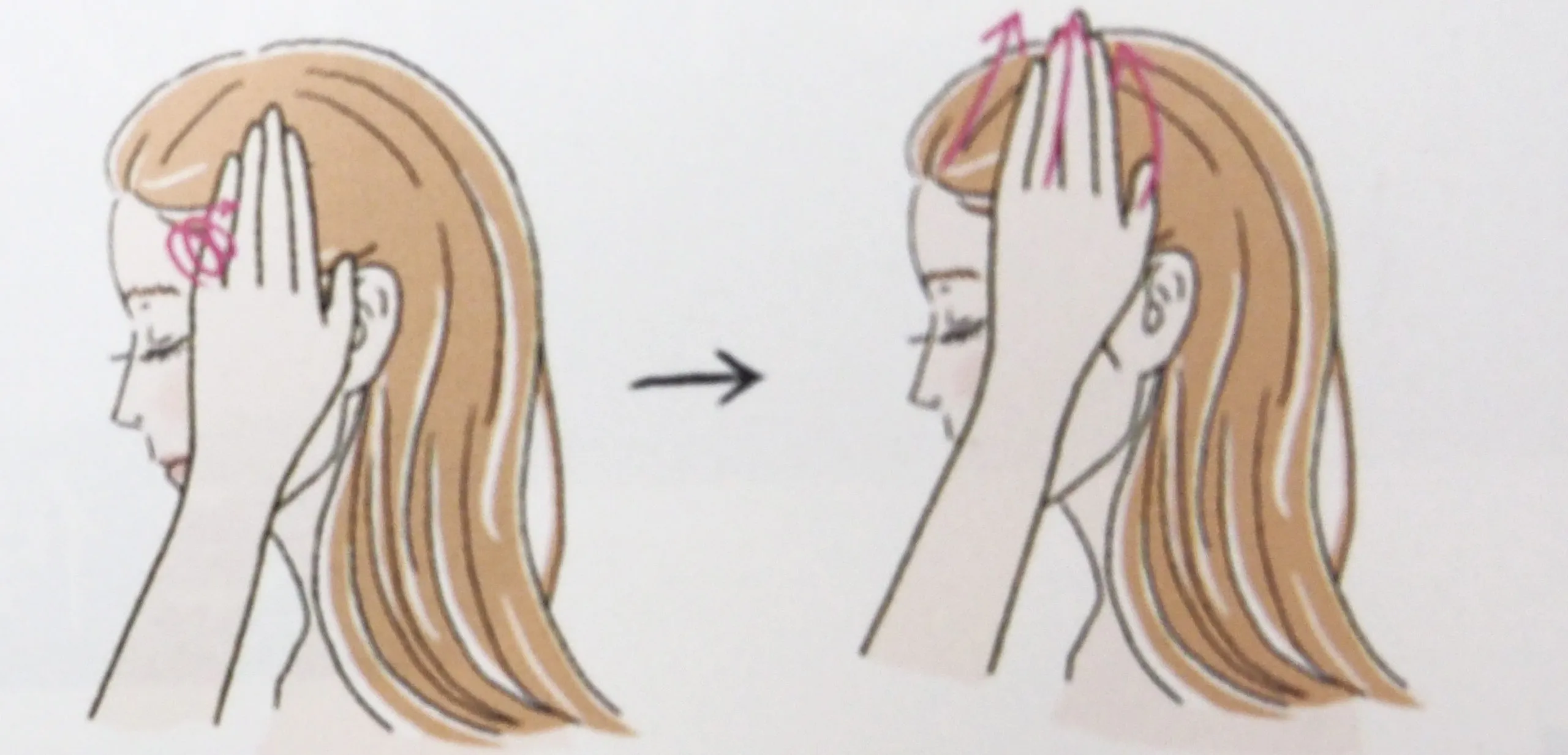 クレムドアンブラッククリームシャンプーの頭皮マッサージやり方2