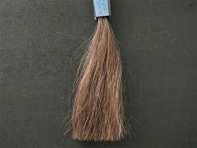 ソフトブラック5回シャンプー時の色落ち