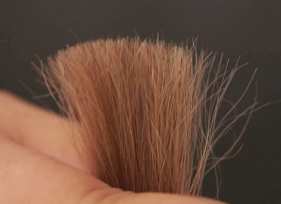 ボタニカラーHNAブラウンの染毛写真