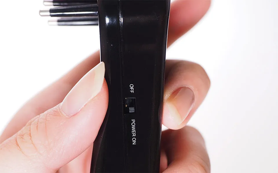 デンキバリブラシ電源ボタン