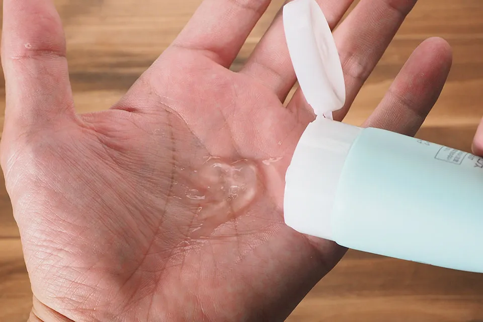 クレンジングジェルのテクスチャ