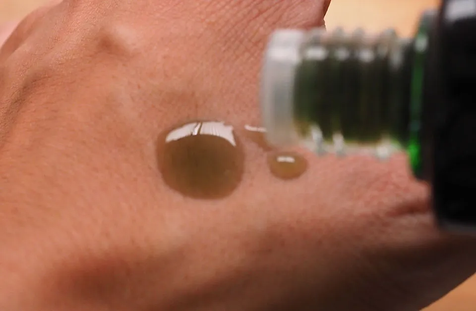 クロロフィル化粧品のテクスチャ