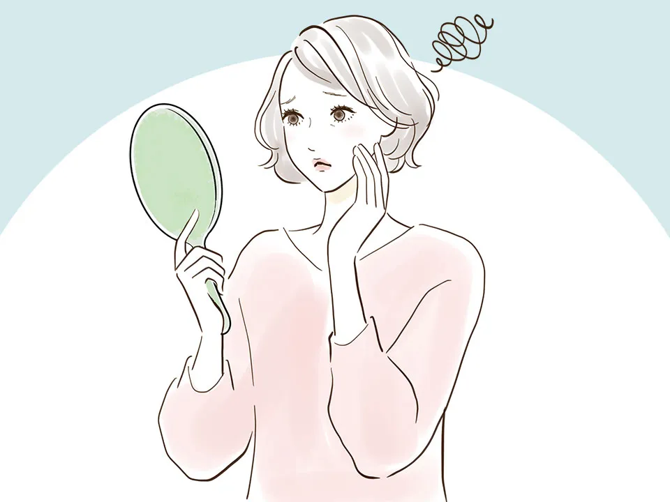 ミドルエイジの女性のイラスト