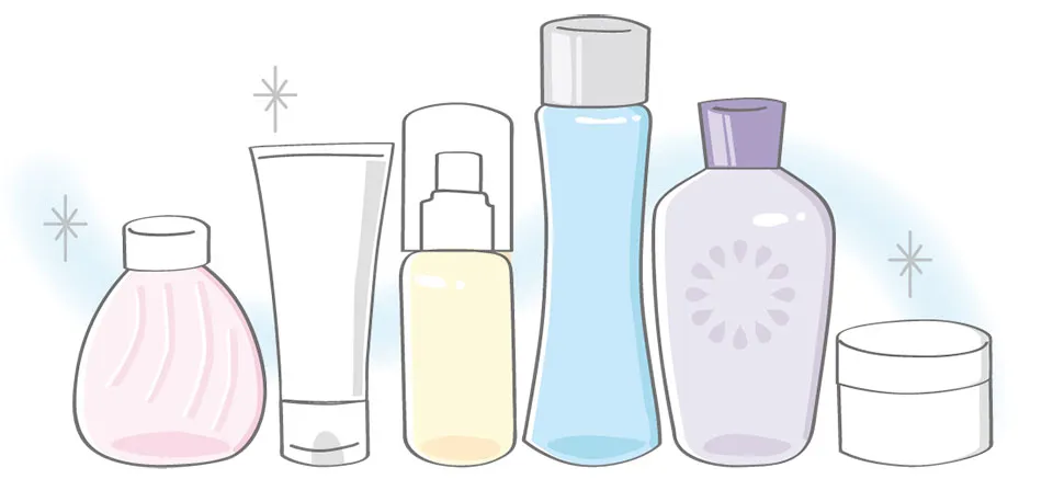 スキンケアイラスト