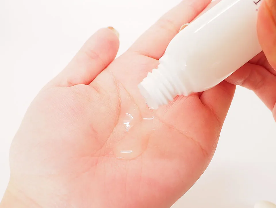 ドレススノー化粧水使用感写真