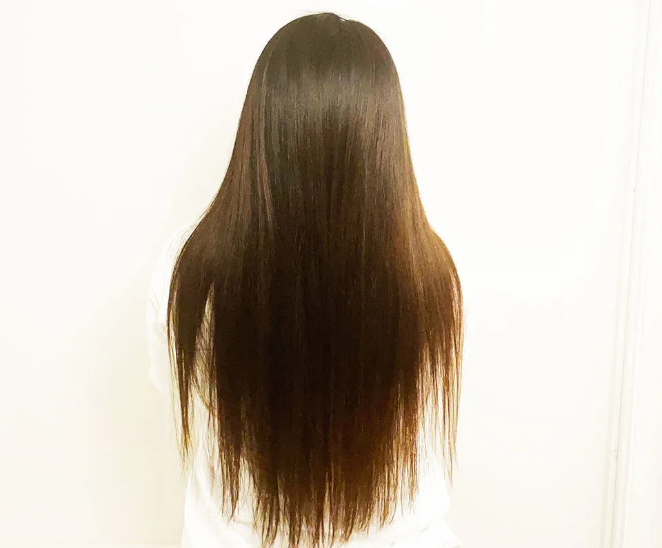 ダメージの少ない毛髪