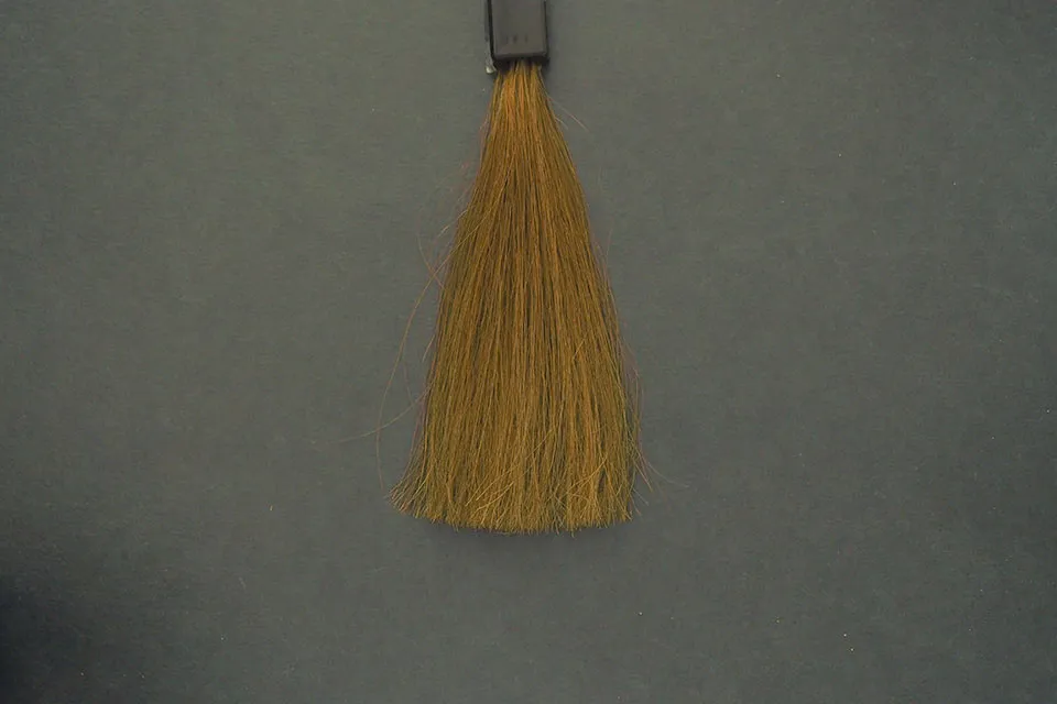 利尻カラーシャンプーナチュラルブラウンの染毛写真