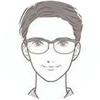 男性の顔イラスト1