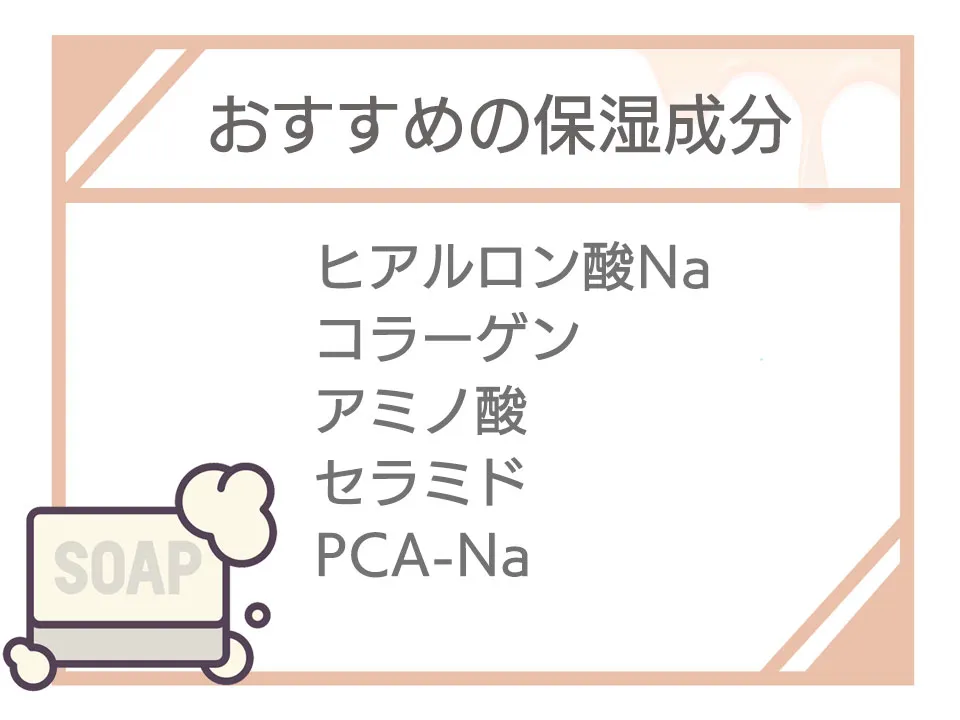 おすすめの保湿成分の画像