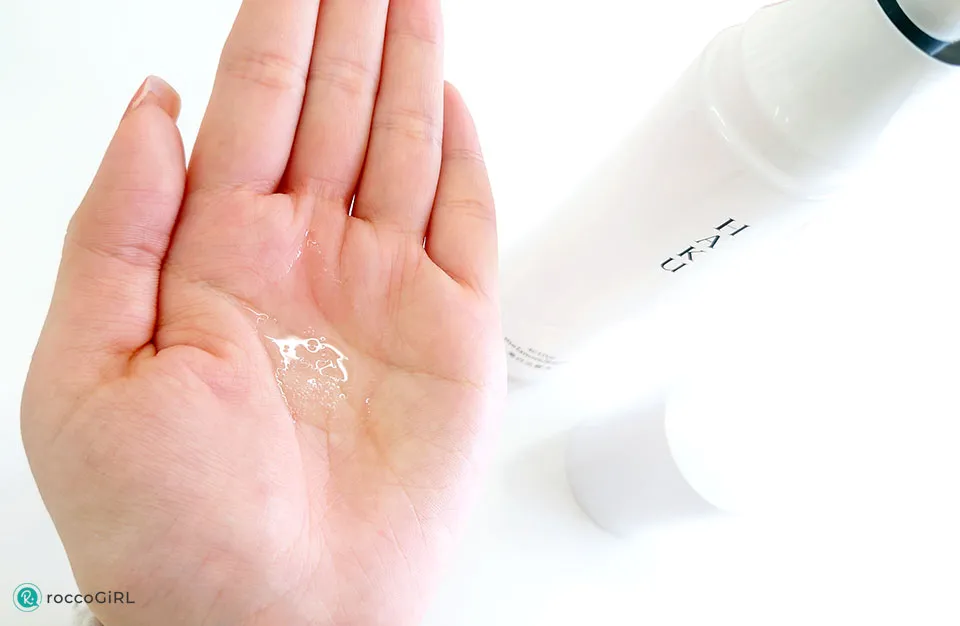 HAKUアクティブメラノリリーサー化粧水使用感写真