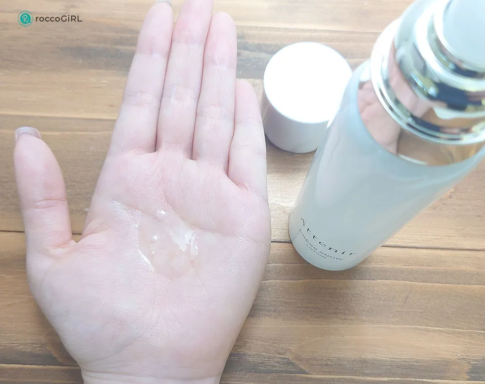 アテニアドレススノーローション使用