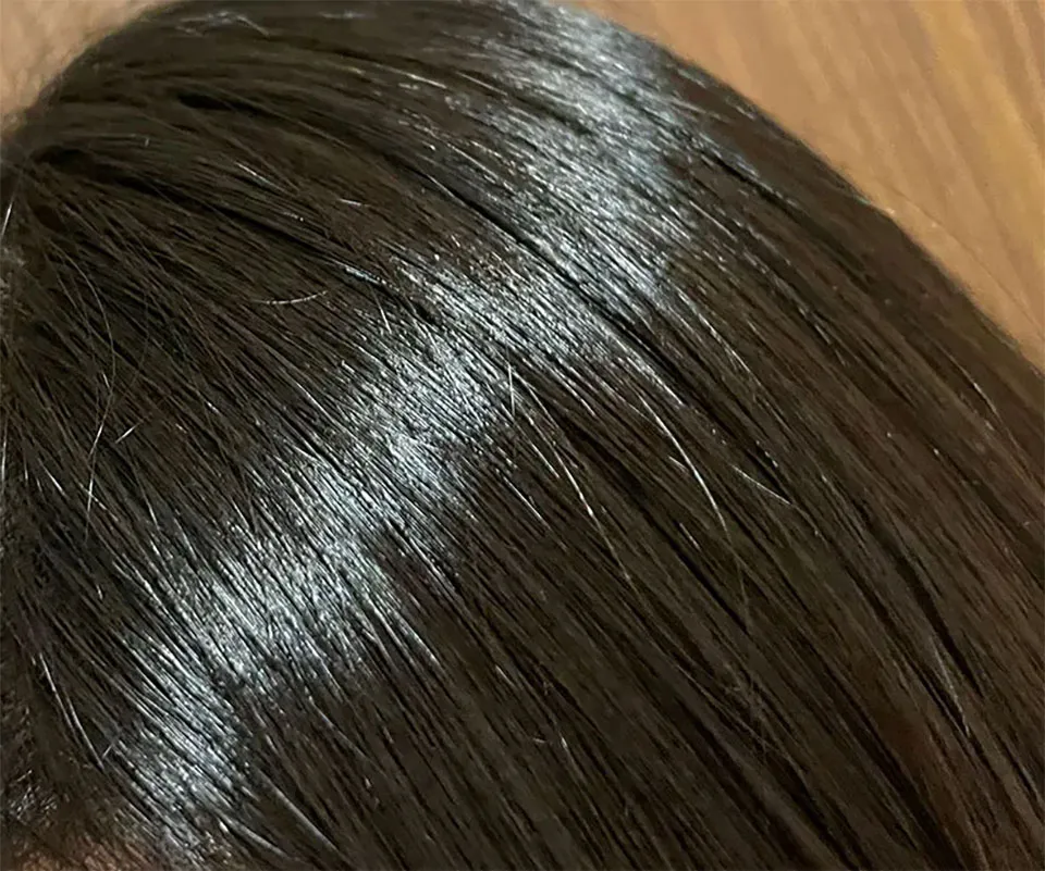 シャンプー後の髪