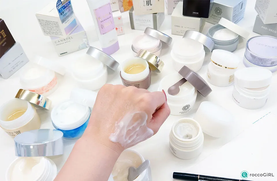 保湿クリームの使用感チェック写真