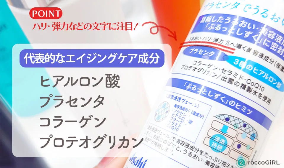 エイジングケア成分の解説写真