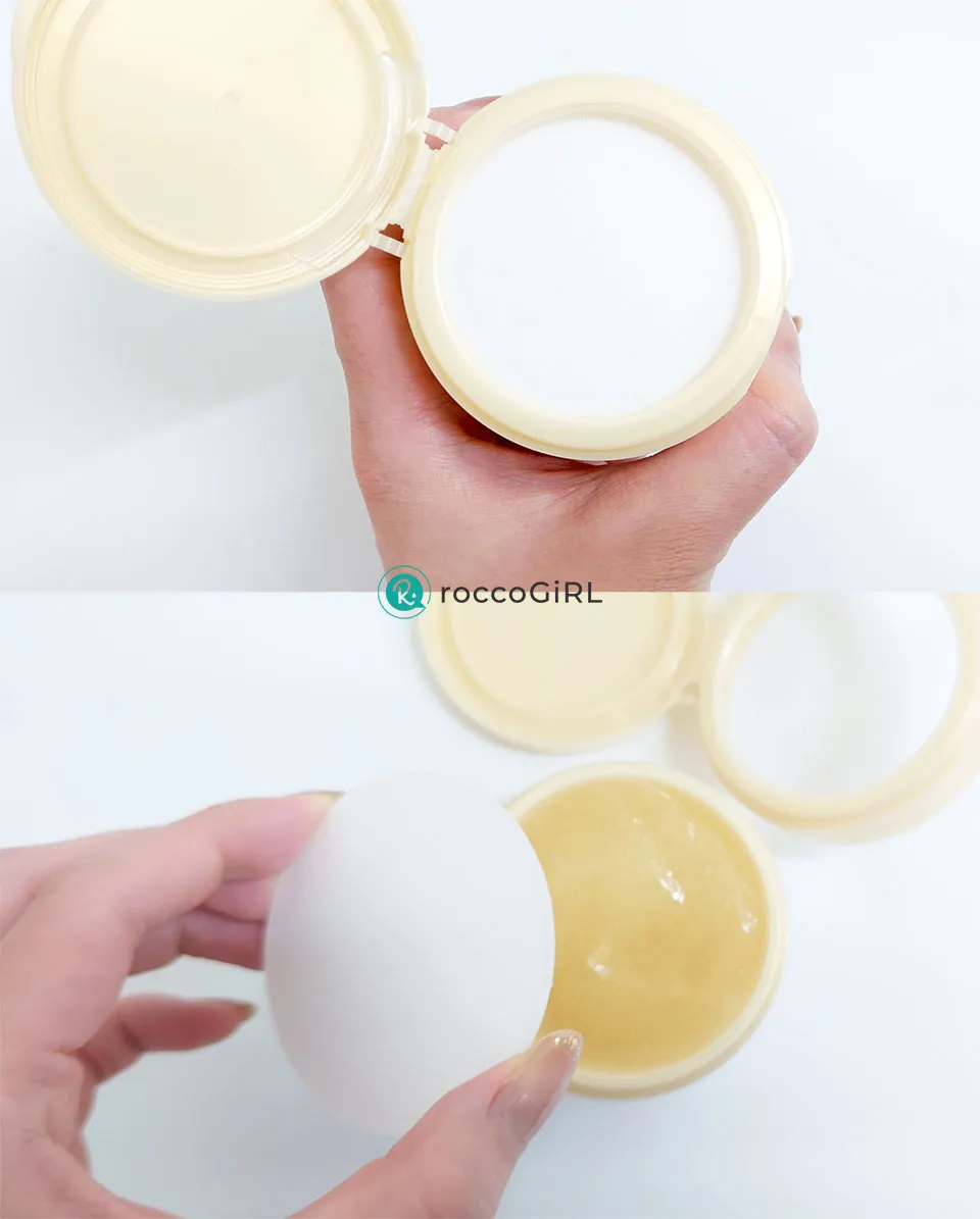 アクアレーベル黄色オールインワン使ってるところ