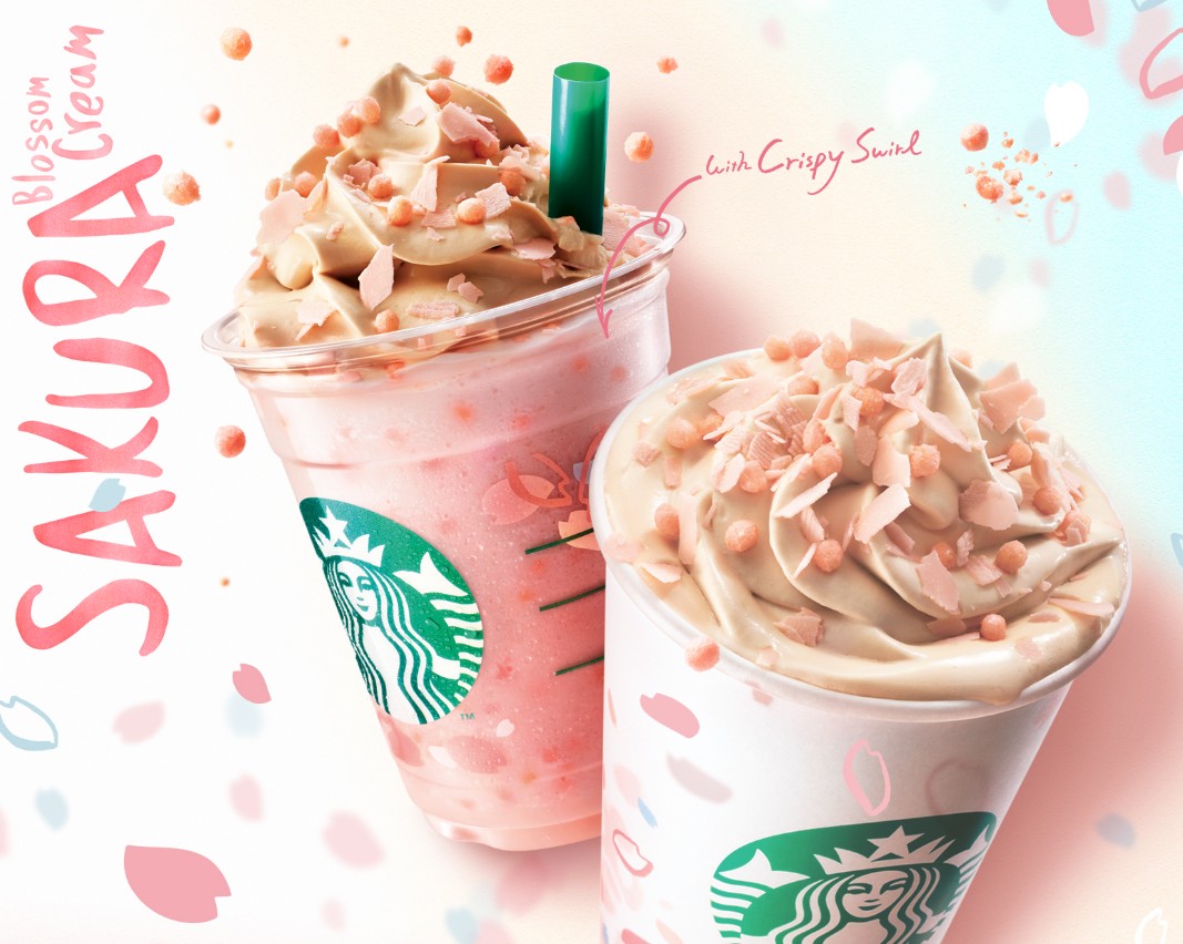 【2017年3月】スタバ新作さくら ブロッサム クリーム フラペチーノ・ラテって美味しいの?気になる口コミ&カロリー◎ アイキャッチ画像