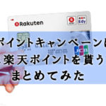 【2018年】楽天カード8,000ポイントの付与はいつ?確実にポイントを貰う方法をまとめてみた