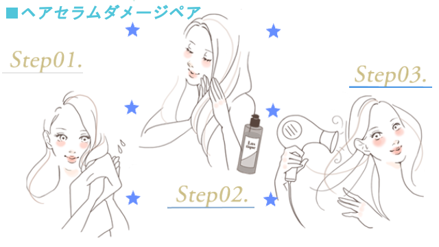 ヘアダメージペアの使い方