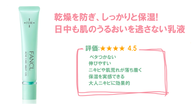 ファンケルアクネケアジェル乳液