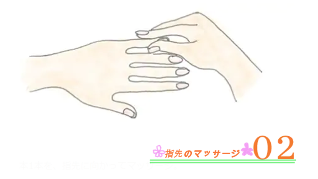 指先のマッサージ