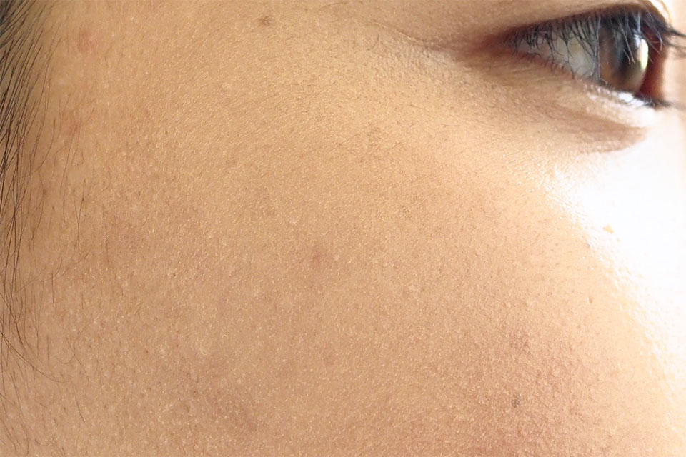 ファンデーション塗布後