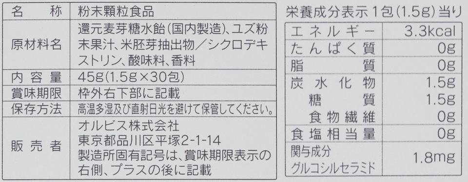 ディフェンセラの原材料