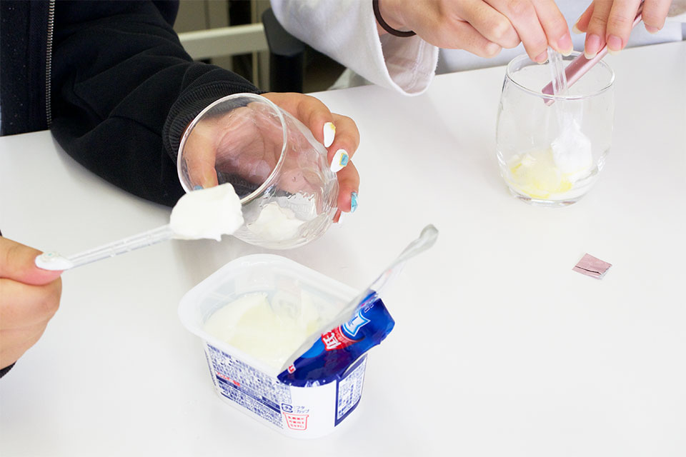 ヨーグルトと混ぜてみた