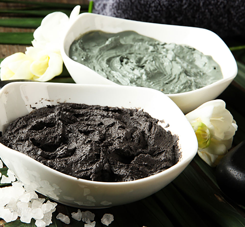 2種類の天然マリンクレイの写真