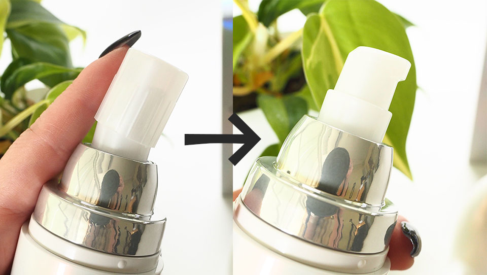 キャップを外してあけた画像