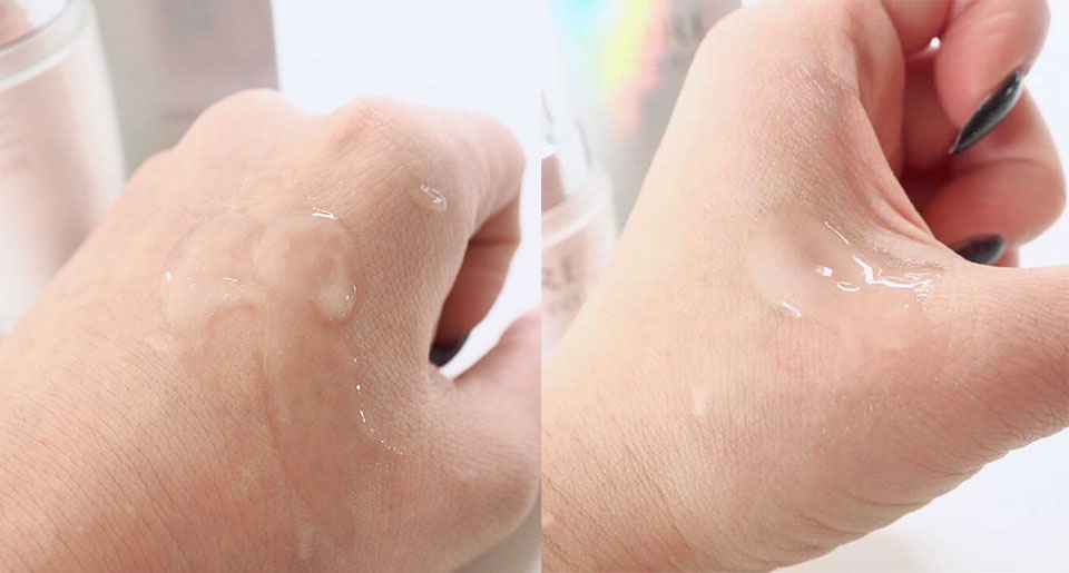 コアエフェクターを手に伸ばしている画像2枚加工