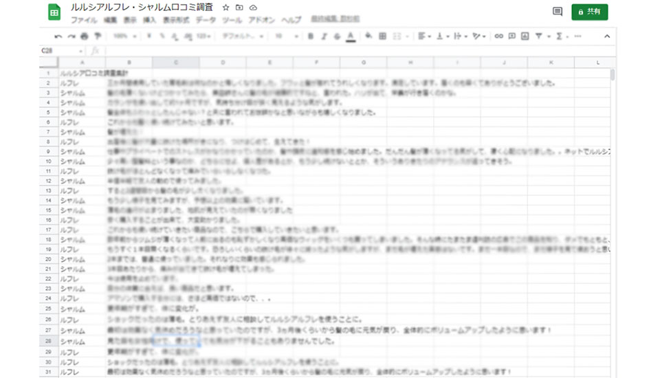 ルルシア口コミ調査画像